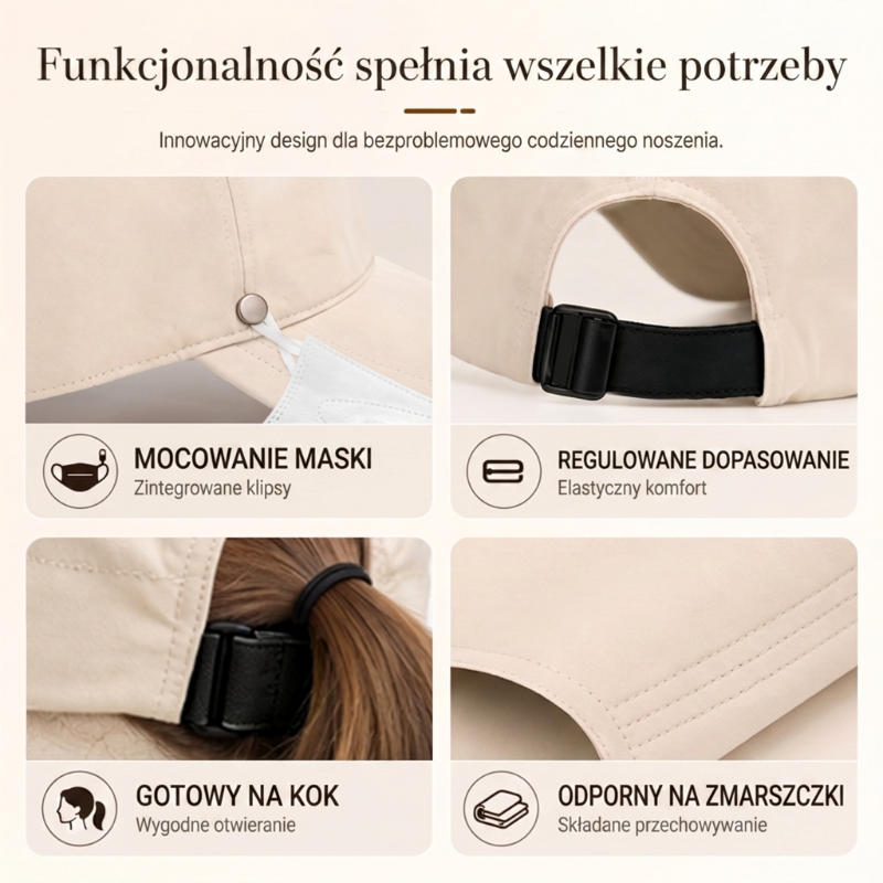 🔥🔥 OSTATNIA OKAZJA! –50%! 🌞✨ Składany kapelusz damski UPF 50+ – szerokie rondo, bawełna, klapa na szyję, regulowany pasek. Lekki, oddychający, na plażę i na co dzień. Łatwy do spakowania – stylowa ochrona przed słońcem w świetnej cenie! 🎁