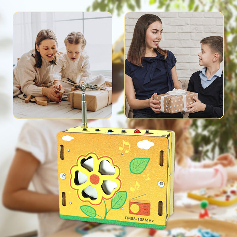 🔥🔥🔥 Zabawka edukacyjna dla dzieci: mini radio do samodzielnego montażu