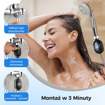 🌡️【Natychmiastowy prysznic — 1-sekundowa precyzja, bezpieczna kąpiel】
