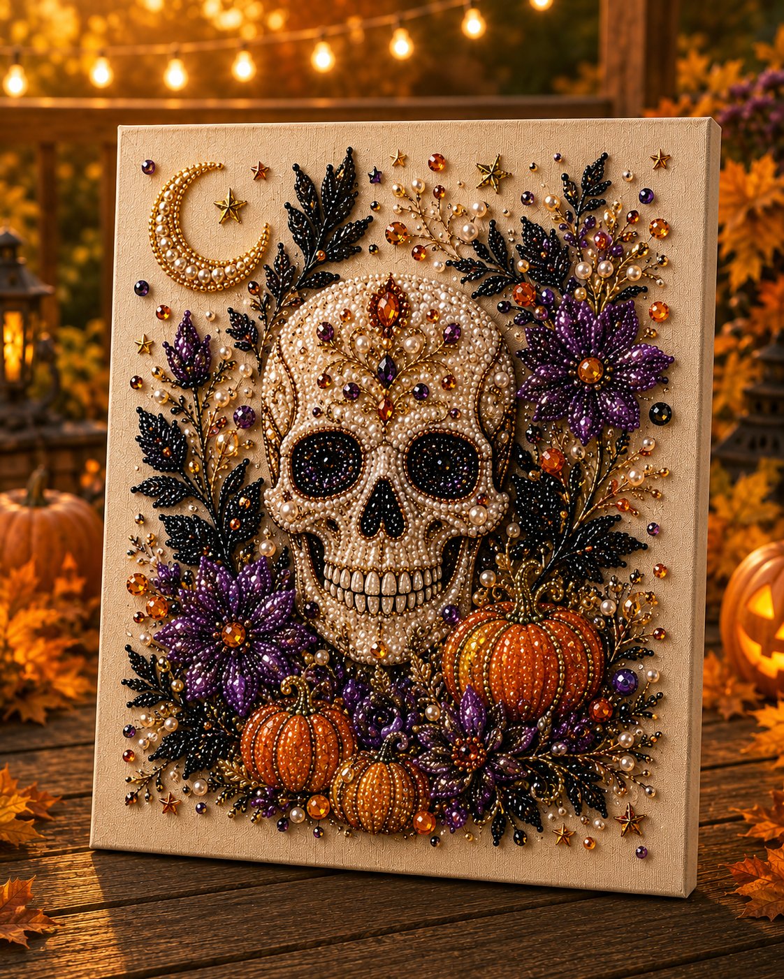 🔥 Ostatni dzień z 50% zniżką  👻✨ Zestaw do samodzielnego wykonania halloweenowej dekoracji z perełek – zamień malutkie perełki w upiornie urocze dzieło magii