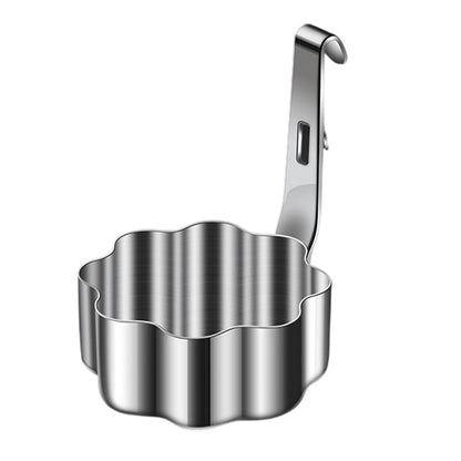 🍳 OGRANICZONA OFERTA 50% TANIEJ! Forma do Jajek ze Stali Nierdzewnej 304, Wielokształtna Nieprzywierająca Foremka do Jajek Sadzonych na Śniadanie