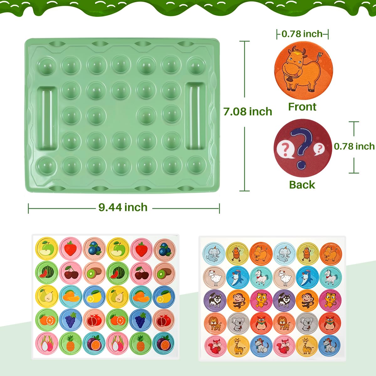 🎁Dwuosobowa gra w szachy z figurkami zwierząt dla dzieci