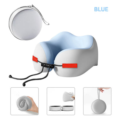 💤Poduszka podróżna na szyję z pianki memory w kształcie litery U