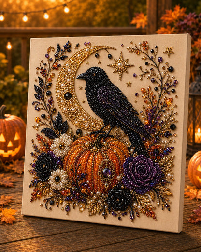 🔥 Ostatni dzień z 50% zniżką  👻✨ Zestaw do samodzielnego wykonania halloweenowej dekoracji z perełek – zamień malutkie perełki w upiornie urocze dzieło magii