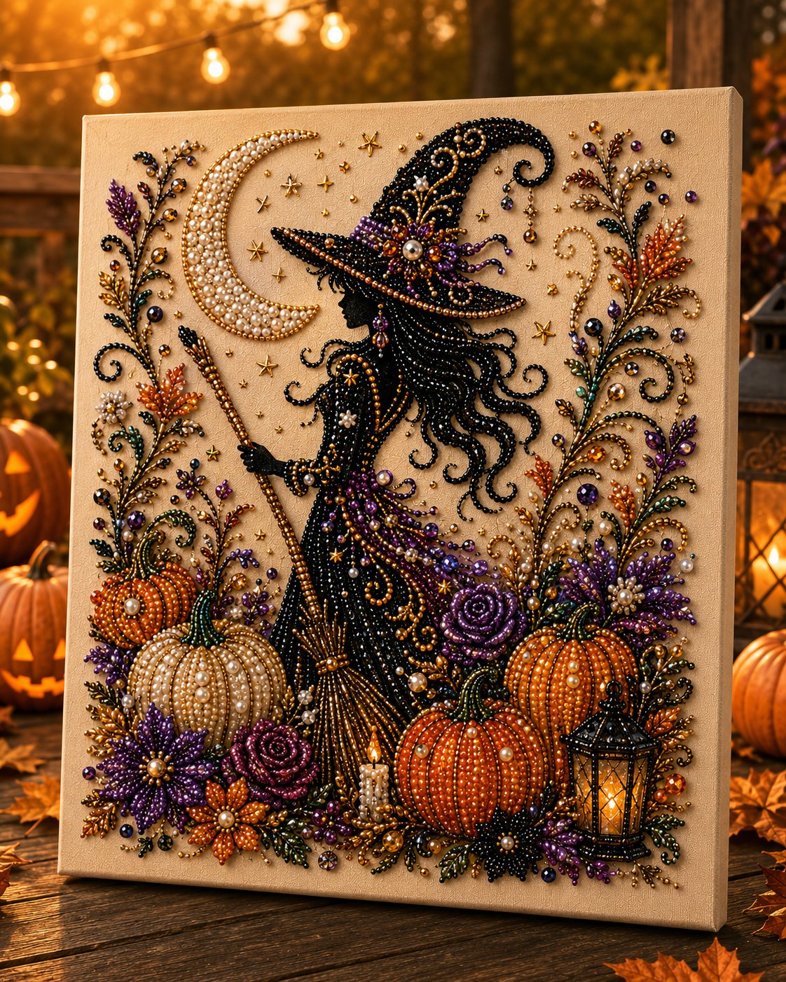 🔥 Ostatni dzień z 50% zniżką  👻✨ Zestaw do samodzielnego wykonania halloweenowej dekoracji z perełek – zamień malutkie perełki w upiornie urocze dzieło magii