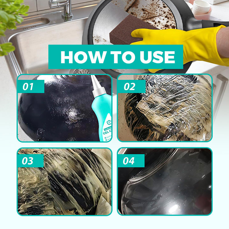 🔥Żel do czyszczenia dna naczyń kuchennych✨