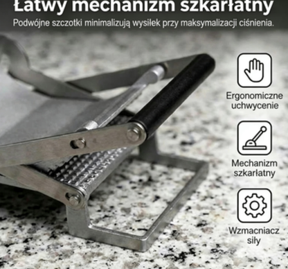 🍔 Praska do Mięsa – Stainless Steel & Antyadhezyjna | Na Burgery i Pulpety 🥩✨🍽️