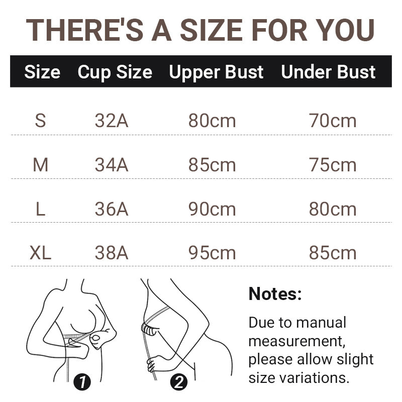 💜Limitowana wyprzedaż - 50% TANIEJ💜Damski biustonosz push-up z usztywnianymi miseczkami i bez fiszbin