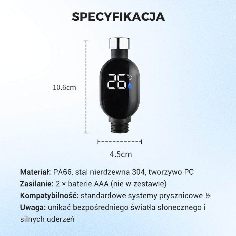 🌡️【Natychmiastowy prysznic — 1-sekundowa precyzja, bezpieczna kąpiel】
