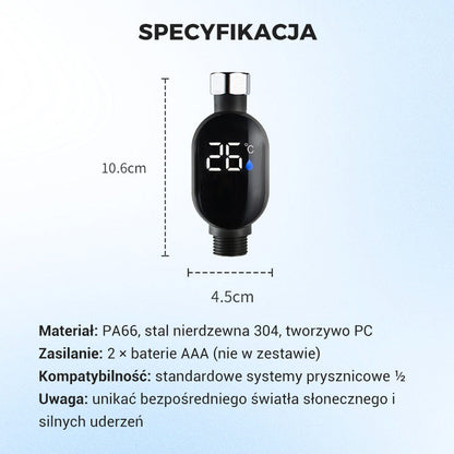 🌡️【Natychmiastowy prysznic — 1-sekundowa precyzja, bezpieczna kąpiel】