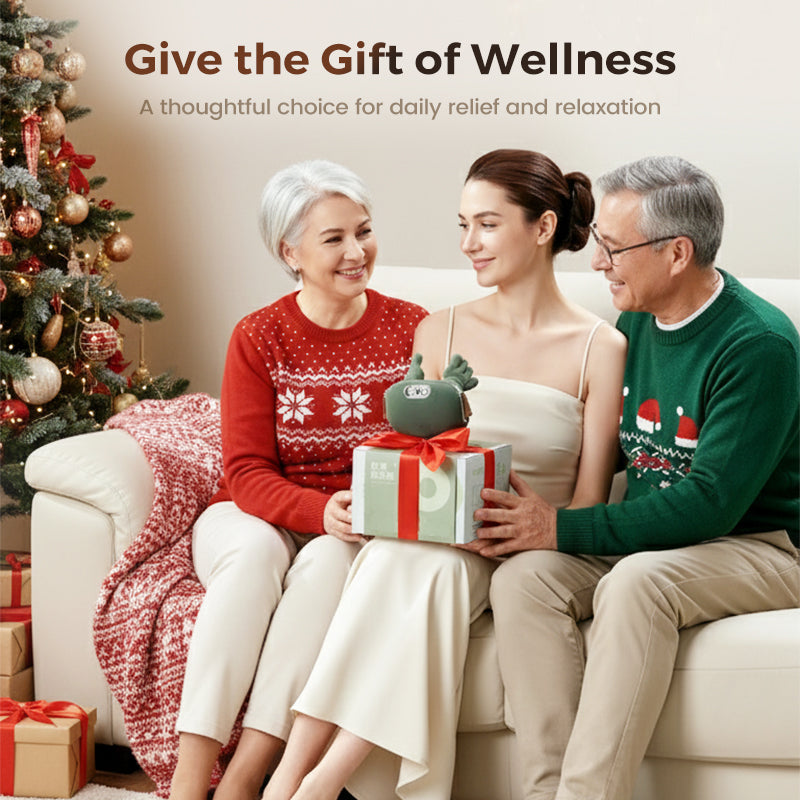 【✨Oferta ograniczona czasowo – 50% zniżki】Ciepły masażer szyi na Boże Narodzenie – inteligentny masażer z trzema prędkościami