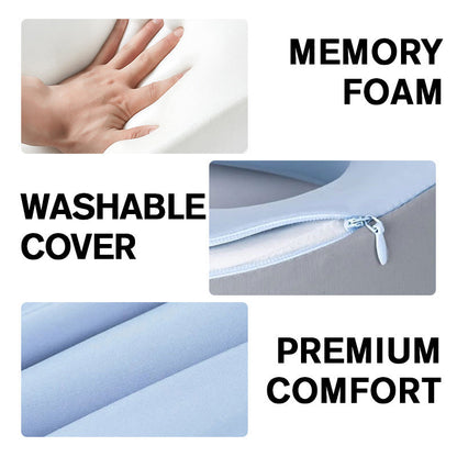 💤Poduszka podróżna na szyję z pianki memory w kształcie litery U