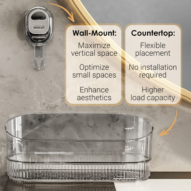 ✨Stojak do przechowywania z przyssawkami i otworem odpływowym