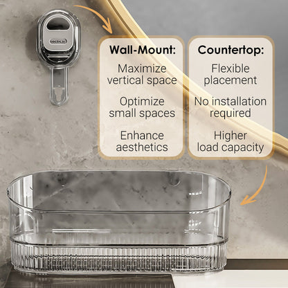 ✨Stojak do przechowywania z przyssawkami i otworem odpływowym