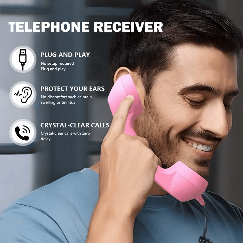 🤣📞Słuchawka telefoniczna w stylu retro ✨Wyjątkowy prezent! Idealna dla miłośników celebrowania okazji🎄