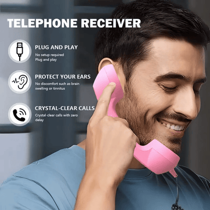 🤣📞Słuchawka telefoniczna w stylu retro ✨Wyjątkowy prezent! Idealna dla miłośników celebrowania okazji🎄