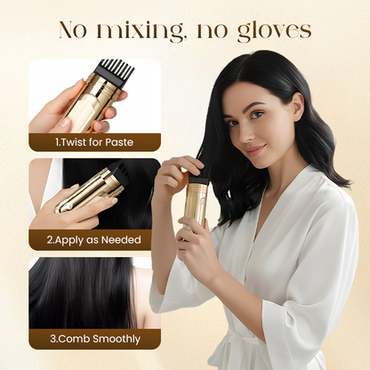 ✨Wygodny grzebień do farbowania włosów 2 w 1 do siwych włosów