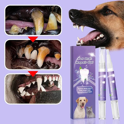 🥇Kup 1, drugi otrzymasz gratis🔥Żel do higieny jamy ustnej dla zwierząt + szczoteczka 🐱🐶