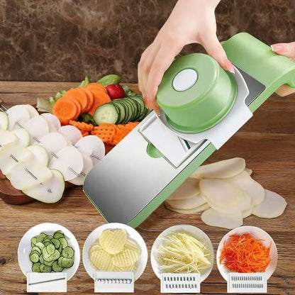 📢 Teraz 50% taniej! 🔪 Wielofunkcyjna krajalnica kuchenna z osłoną dłoni – 5 ostrzy, antypoślizgowa podstawa i szybkie krojenie warzyw 🥕⚠️📦