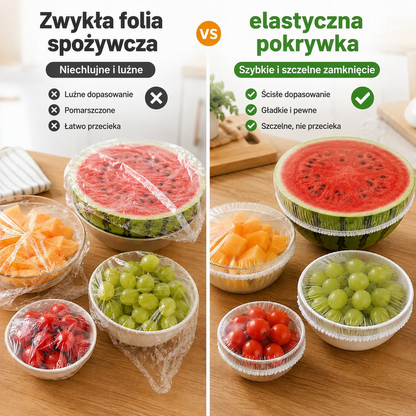🥗 Worki do przechowywania świeżości – 50% ZNIŻKI! KUP 1 TORBĘ → 1 TORBĘ GRATIS! OFERTA LIMITOWANA!🧊 100 szt. w torbie, wielokrotnego użytku, elastyczne i trwałe – idealne do żywności, owoców i warzyw.✨ PEHD/PEBD, bezpieczne i praktyczne na co dzień!