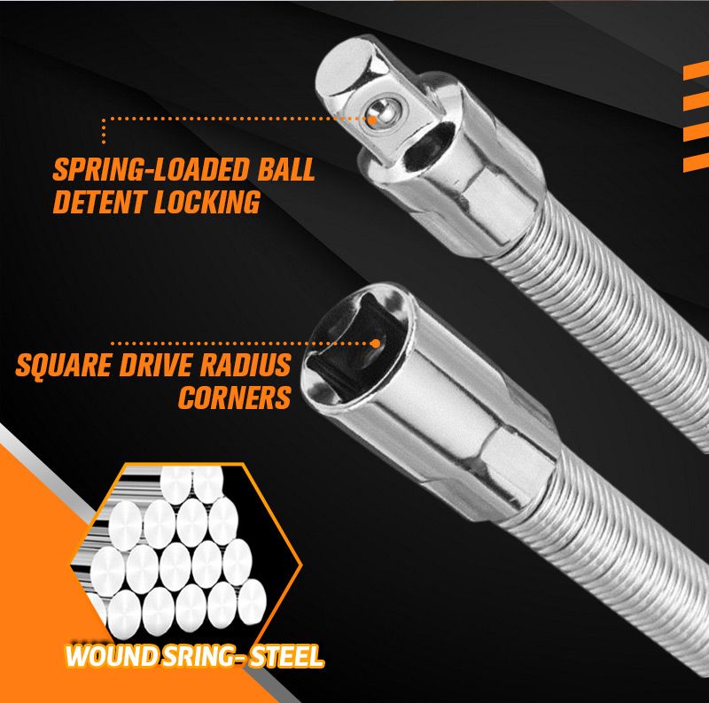 ✨ Uniwersalny Przedłużacz Sprężynowy – Łatwe Dokręcanie w Ciasnych Zakrętach! ✨