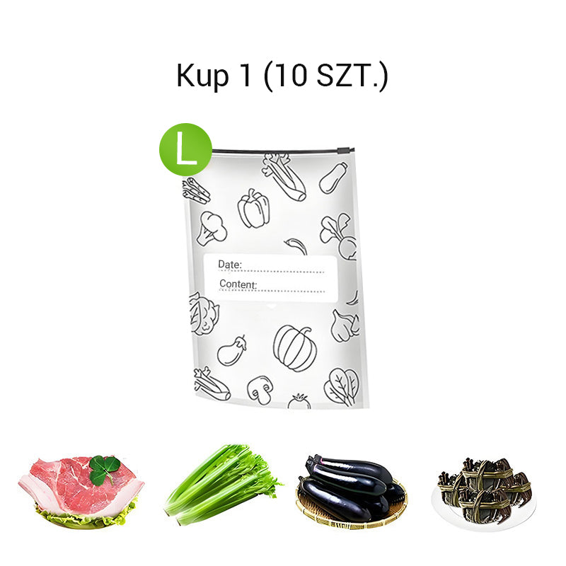 ✨Wielokrotnego użytku woreczki do przechowywania z aluminiową folią