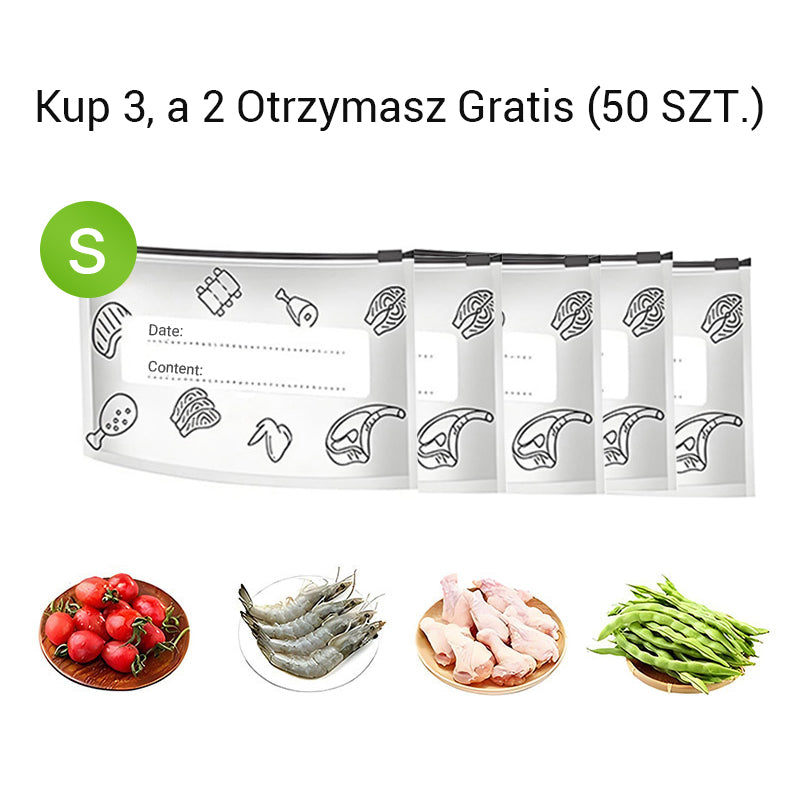 ✨Wielokrotnego użytku woreczki do przechowywania z aluminiową folią