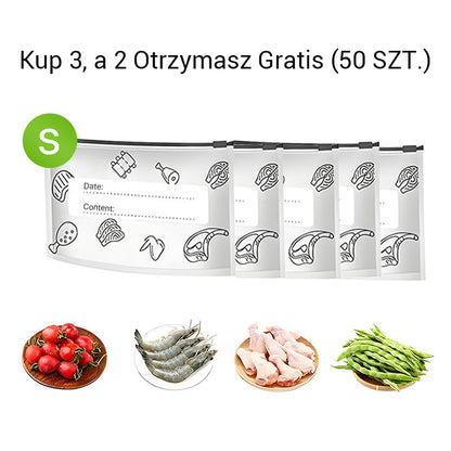 ✨Wielokrotnego użytku woreczki do przechowywania z aluminiową folią