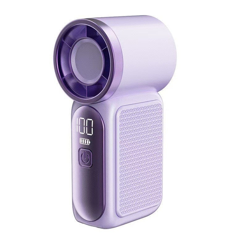 Tylko tego lata! 🌀 Promocja!Mini ręczny wentylator z wyświetlaczem LED – 5‑biegowa turbowentylacja, rozmiar kieszonkowy. ✨ Ładowanie przez USB, szybkie chłodzenie – w podróży i do makijażu.
