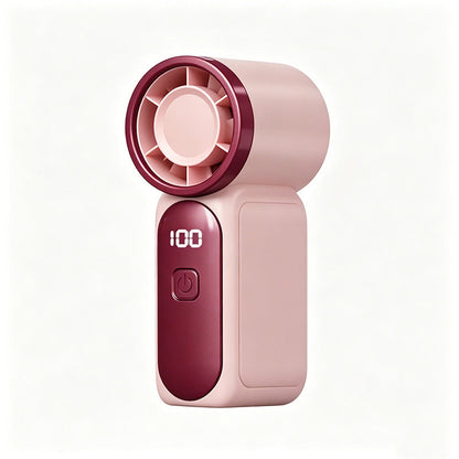 Tylko tego lata! 🌀 Promocja!Mini ręczny wentylator z wyświetlaczem LED – 5‑biegowa turbowentylacja, rozmiar kieszonkowy. ✨ Ładowanie przez USB, szybkie chłodzenie – w podróży i do makijażu.