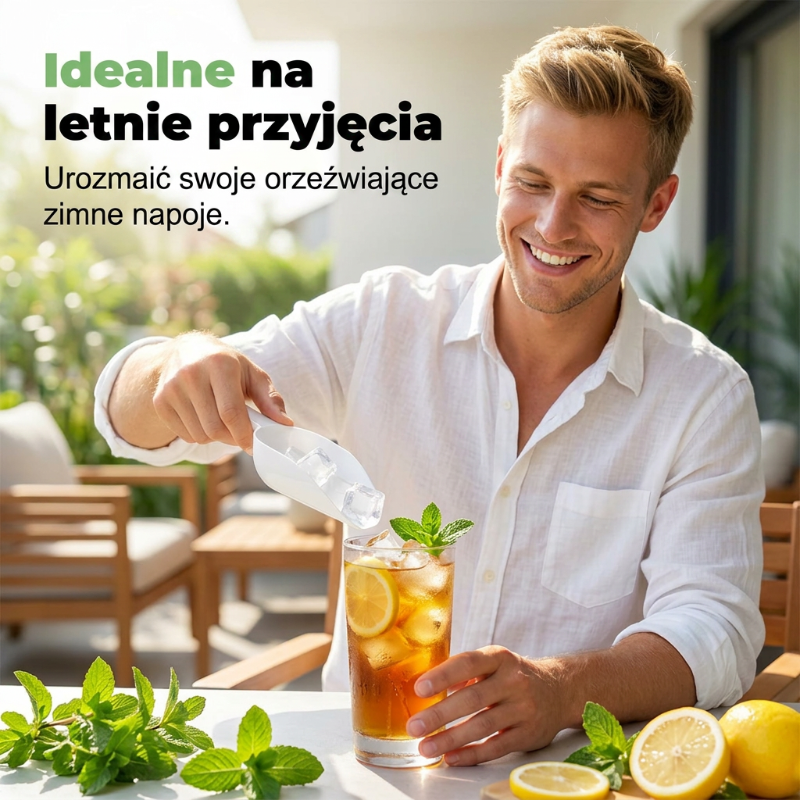 🍸 50% OFF + KUP 2 Z 33% ZNIŻKĄ – OSTATNI DZIEŃ! Forma do lodu – wystarczy nacisnąć, aby wyjąć kostki. Pojemnik chroni przed zapachami i oszczędza miejsce w zamrażarce! 🧊💪