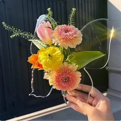 ⏳🔥Oferta ograniczona czasowo: -50%! ⏰Przezroczysty wazon dekoracyjny inspirowany motylem💐🦋