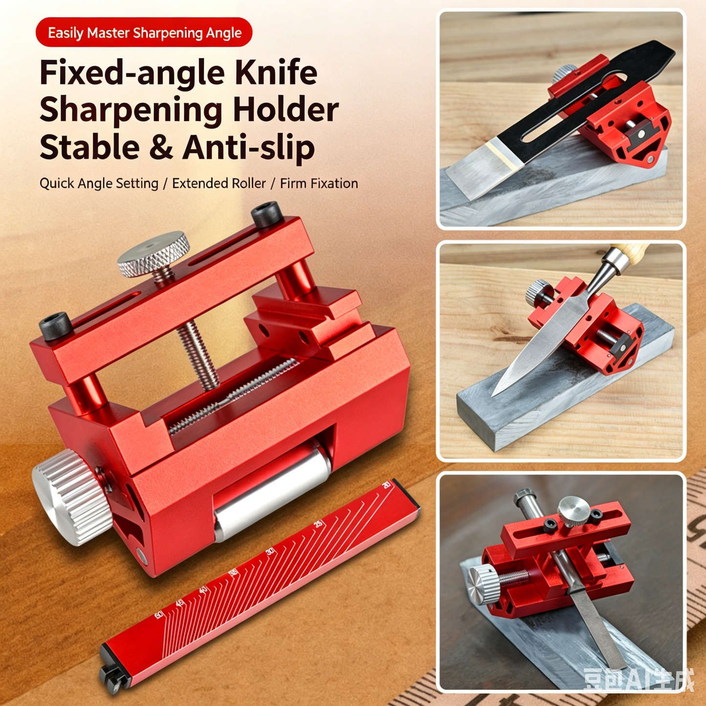 🔥 Limited-Time 50% OFF – Professional Honing Guide System, Precision Angle Jig for Woodworking Chisels & Hand Planes, Durable Metal Construction, Fits 2.5mm–71mm Blades