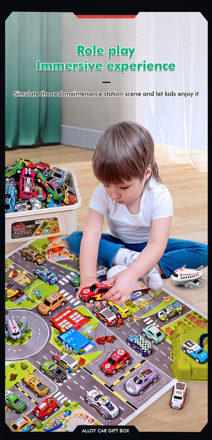 Alloy model car set