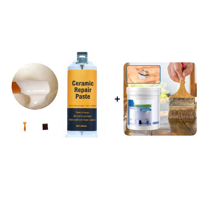🔥Kup 2, a 3. otrzymasz gratis🎁Dwuskładnikowa pasta do naprawy płytek ceramicznych