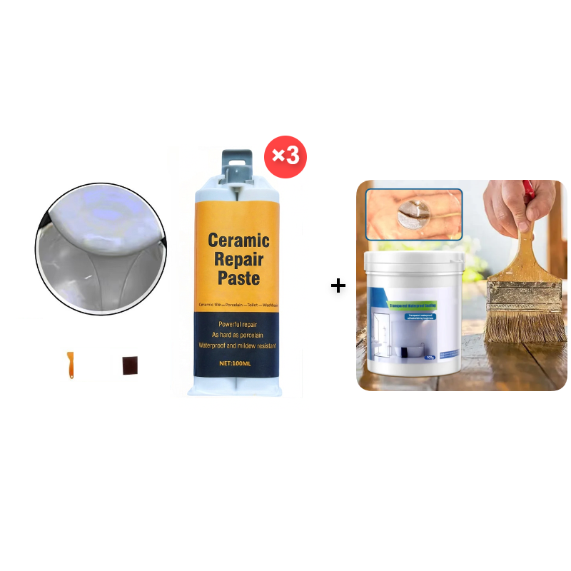 🔥Kup 2, a 3. otrzymasz gratis🎁Dwuskładnikowa pasta do naprawy płytek ceramicznych