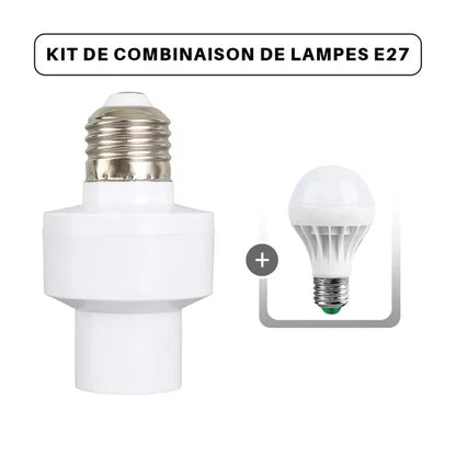 💡Gniazdo światła z czujnikiem ruchu E27 - ✨Spraw, by zwykłe żarówki również stały się inteligentne!