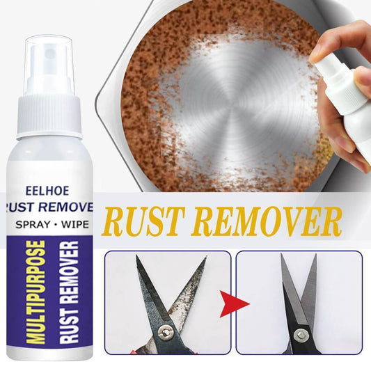 💪Silny spray do szybkiego usuwania rdzy – bez szorowania, bezpieczny dla żelaza, stali i domowych elementów metalowych