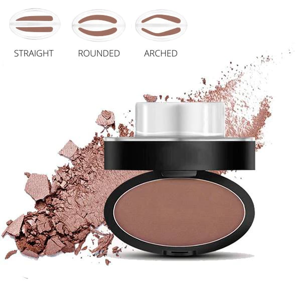 🤩 Deluxe BrowPro Stamp Set – Stempel do brwi w pudrze z pędzlem, wodoodporny 24H, naturalny i zdefiniowany efekt – 3 odcienie 💧💄