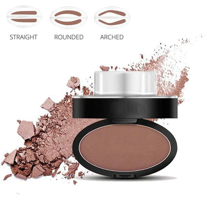 🤩 Deluxe BrowPro Stamp Set – Stempel do brwi w pudrze z pędzlem, wodoodporny 24H, naturalny i zdefiniowany efekt – 3 odcienie 💧💄