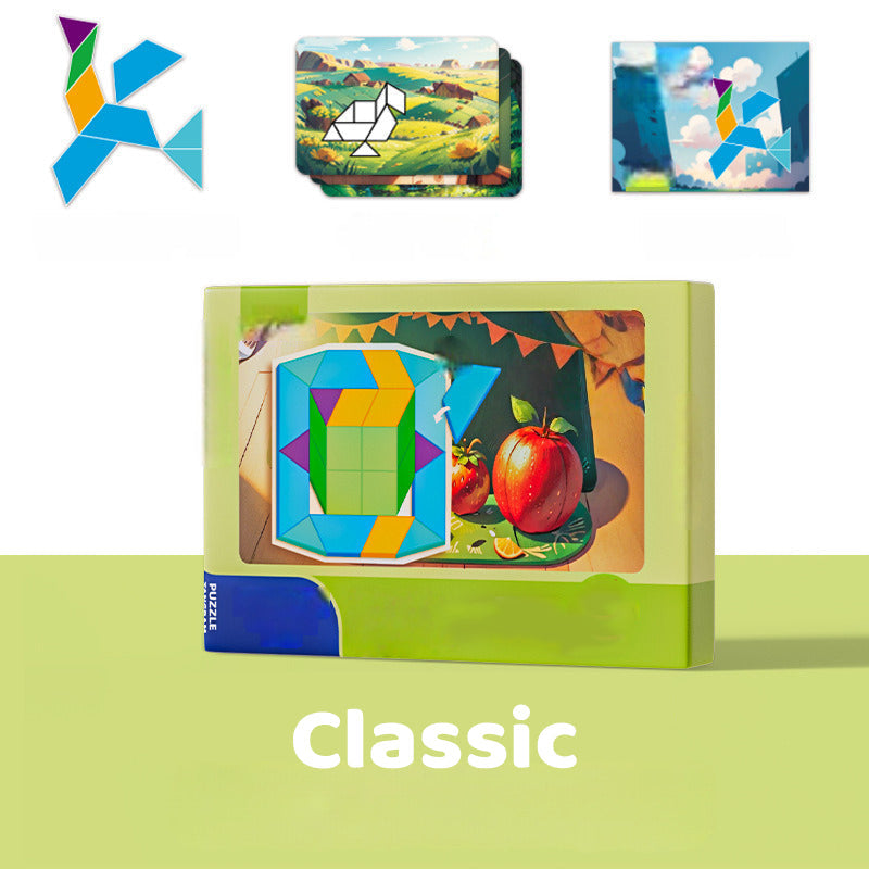 ✨ Magnetyczna układanka tangram dla dzieci — rozwijaj umiejętności! ✨