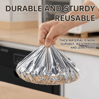 🍽️Pokrywa termiczna na żywność z folii aluminiowej wielokrotnego użytku — niezbędny w kuchni produkt utrzymujący ciepło, nadający się do mycia i zachowujący świeżość