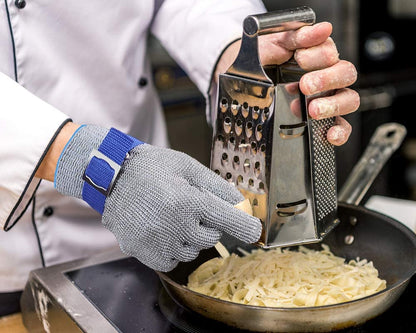🧤 Teraz 52% taniej! 🥩 Rękawica z siatki ze stali nierdzewnej – najwyższy poziom ochrony przed przecięciem (A9) – idealna dla rzeźników i szefów kuchni – koniec z wypadkami przy użyciu noża! 🔪🚫