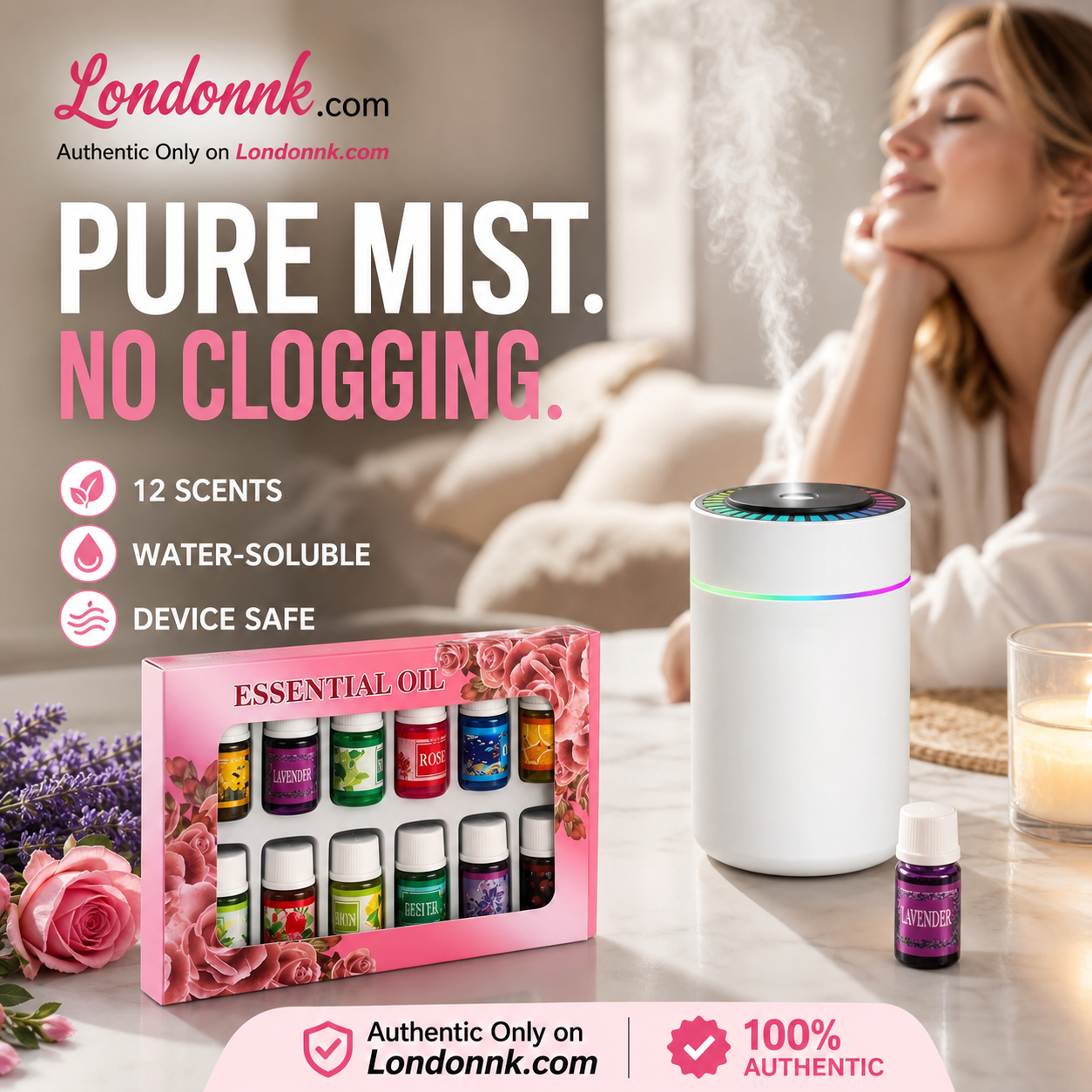 🔥Ograniczona oferta 50% taniej! 🎁🌺Świeży zapach poprawia nastrój!🌷Zestaw 12 olejków eterycznych rozpuszczalnych w wodzie