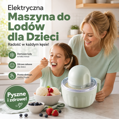 🍦 Elektryczna Maszyna do Lodów dla Dzieci 🍨 – Domowe Lody w Mig! ✨🎉