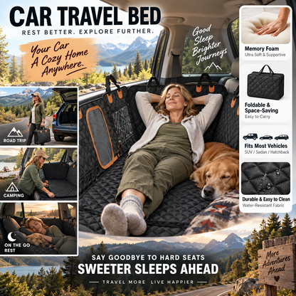 🛏️ Materac na tylne siedzenie – 50% ZNIŻKI! OFERTA LIMITOWANA!💤 Z pianki memory, wygodny i kompaktowy – idealny na długie trasy, biwak i podróż z dziećmi. ✨Zapewnia komfortowy sen w aucie! 🚗