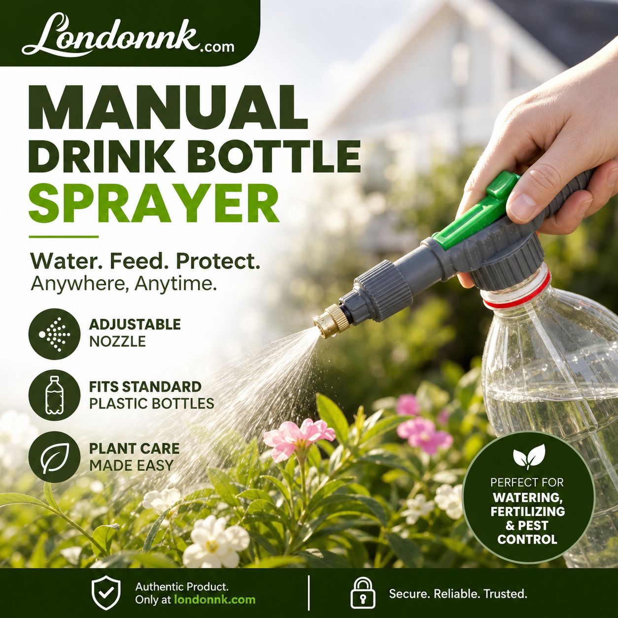 🌱 Spryskiwacz do butelek z regulowaną dyszą – 50% ZNIŻKI! KUP 1 → 1 GRATIS! OFERTA LIMITOWANA!🔧✨ Pasuje do standardowych plastikowych butelek – idealny do podlewania, nawożenia i oprysku roślin.