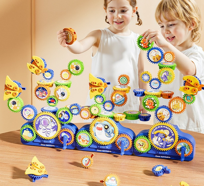 🎉 Dzisiaj 50% zniżki! Zabawka elektryczna Transforming Gear Electric Building Blocks 🚀