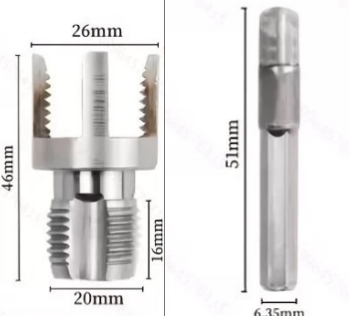 🔧Uszkodzony gwint na rurze? Napraw go szybko!🔧 Narzędzie do gwintowania – czyszczenie i regeneracja gwintu, stal hartowana, wysoka trwałość – dla majsterkowiczów i profesjonalistów! 🚰
