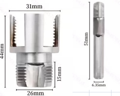 🔧Uszkodzony gwint na rurze? Napraw go szybko!🔧 Narzędzie do gwintowania – czyszczenie i regeneracja gwintu, stal hartowana, wysoka trwałość – dla majsterkowiczów i profesjonalistów! 🚰